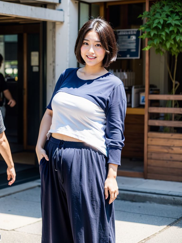 ぽっちゃり女子画像　大阪府　交野市　2024年08月23日　ぽっちゃり女子　おデブ女子　画像