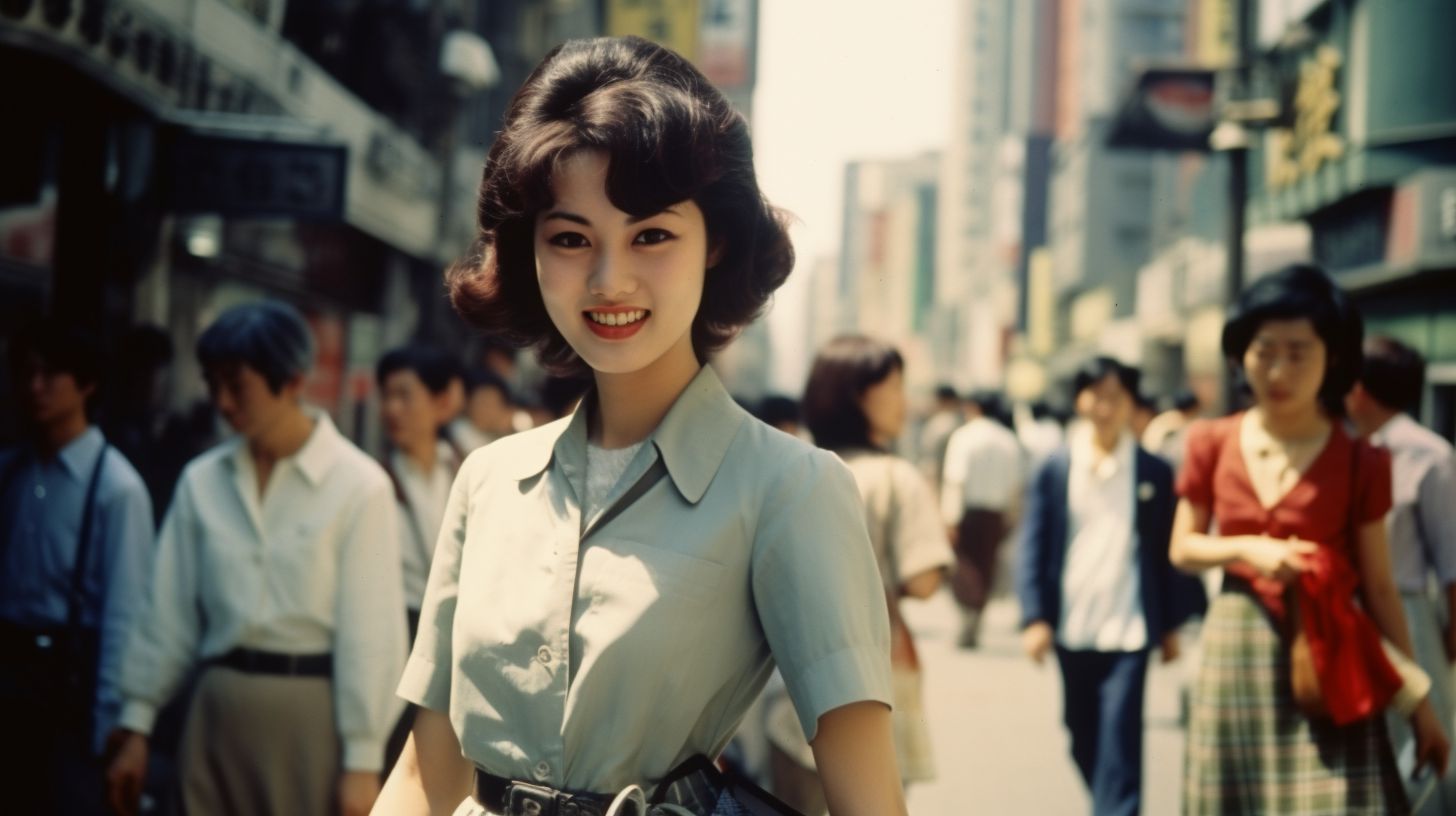 ストリートスナップ　岡山県　総社市　1960年02月25日　知事　27歳　ストリートスナップ画像