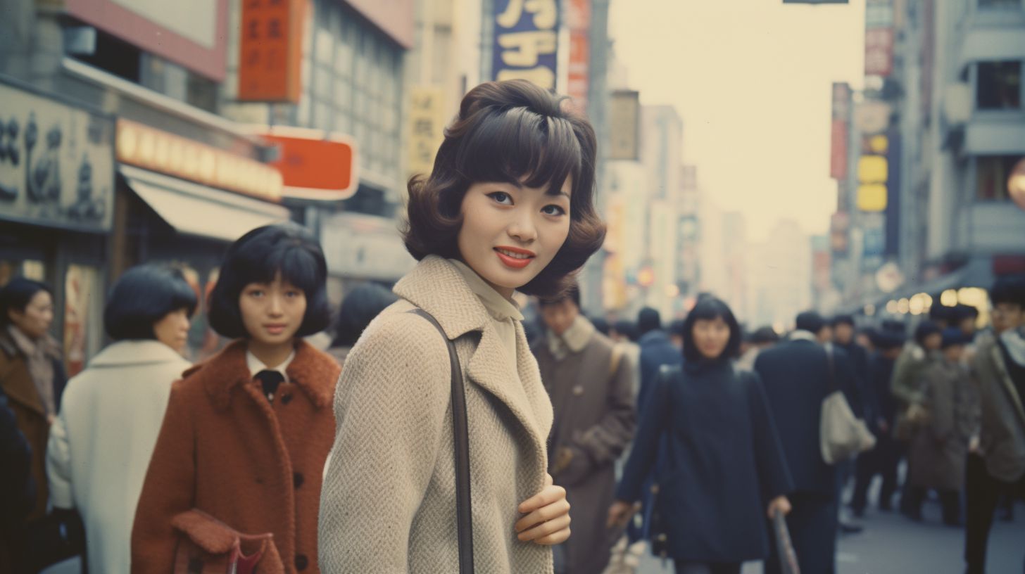 ストリートスナップ　東京都　新宿区　1966年03月14日　バスケットボール選手　19歳　ストリートスナップ画像