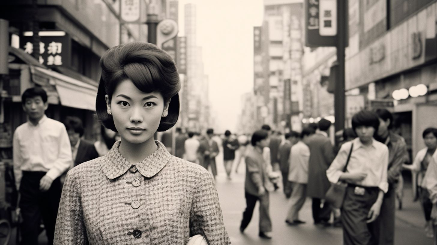 ストリートスナップ　埼玉県　蓮田市　1960年05月31日　演奏家　21歳　ストリートスナップ画像