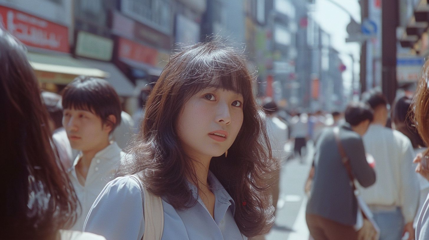 ストリートスナップ　高知県　高知市　1970年04月17日　茶道家　18歳　ストリートスナップ画像