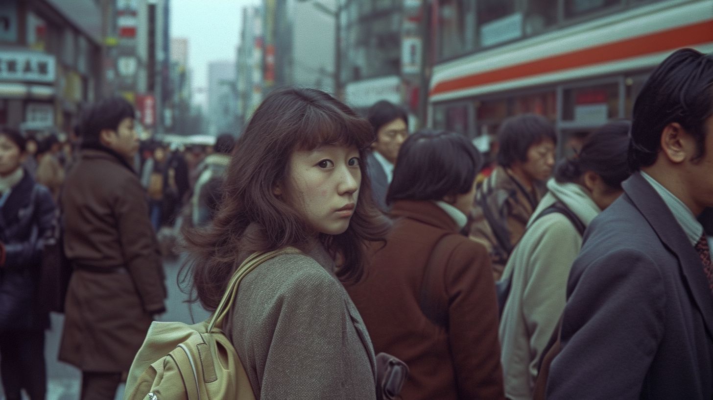 ストリートスナップ　広島県 安芸郡　府中町　1972年05月03日　副校長　24歳　ストリートスナップ画像