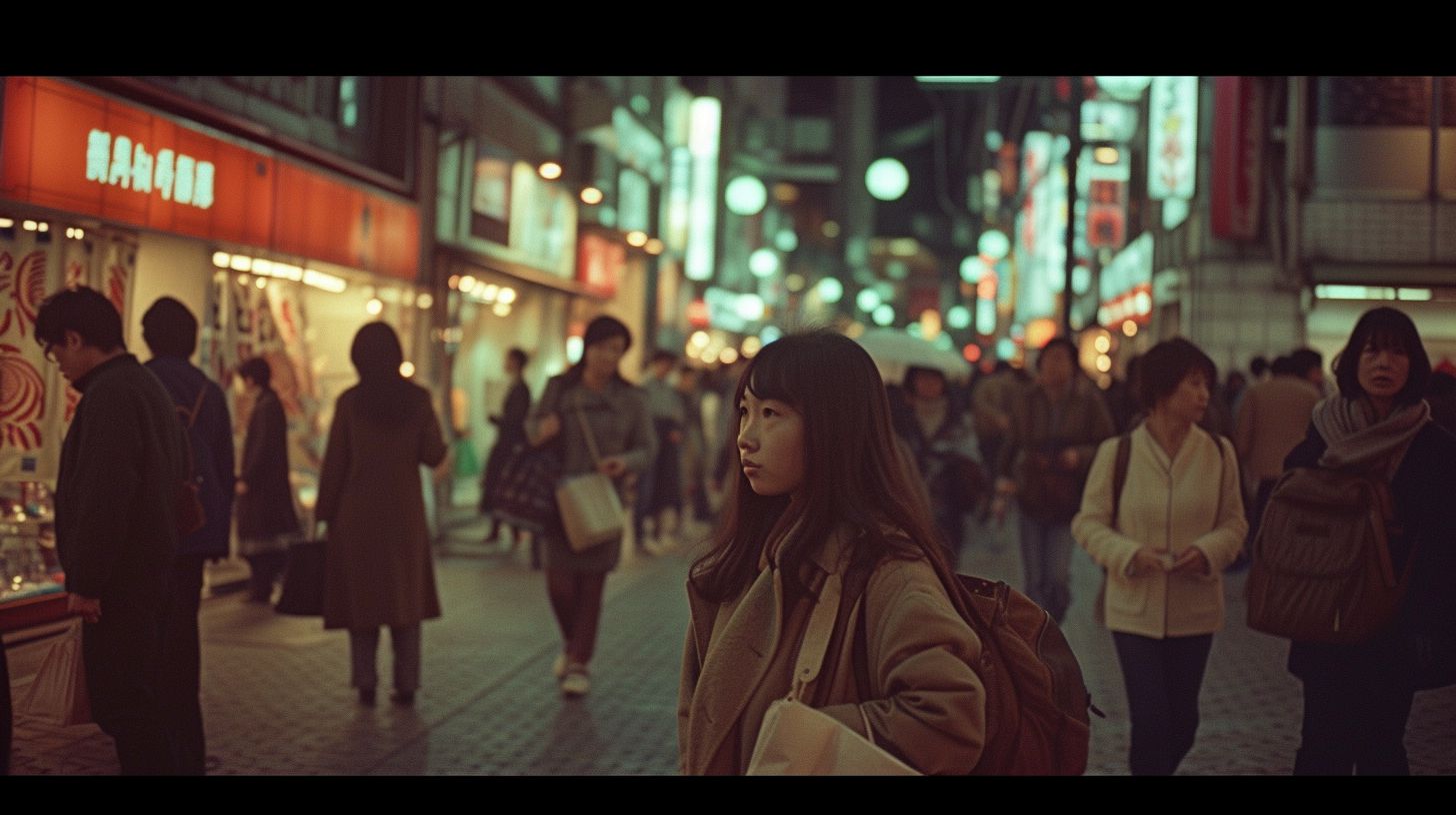 ストリートスナップ　長野県　塩尻市　1977年06月16日　バーテンダー　19歳　ストリートスナップ画像