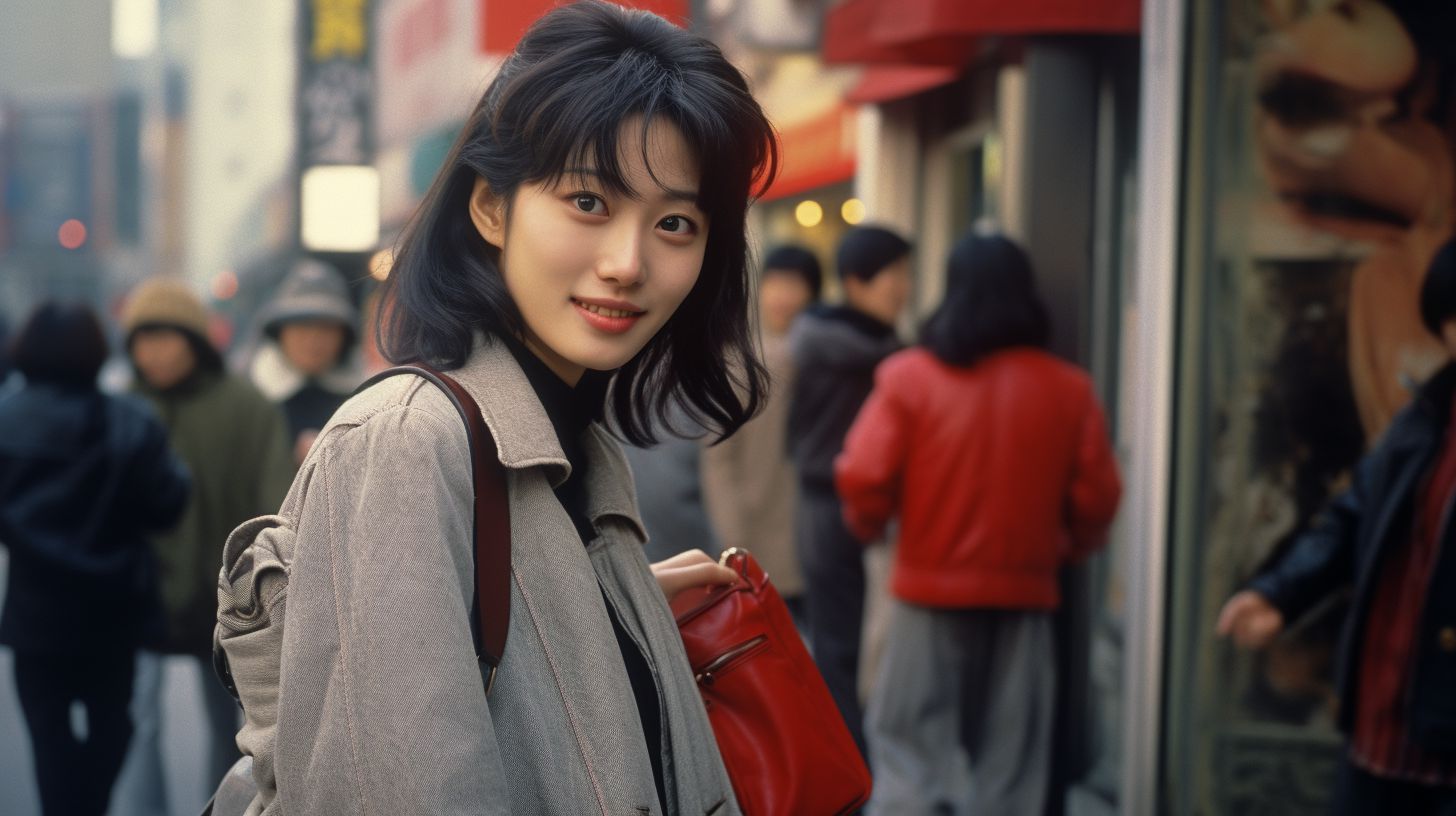 ストリートスナップ　埼玉県　志木市　1981年02月03日　文筆家　18歳　ストリートスナップ画像