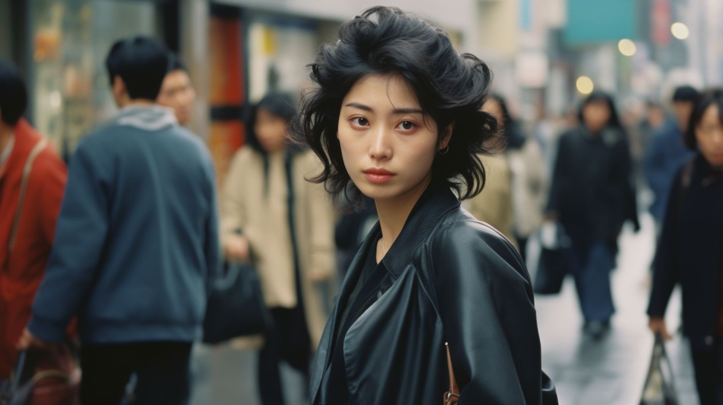ストリートスナップ　東京都　文京区　1981年03月06日　客室乗務員　20歳　ストリートスナップ画像