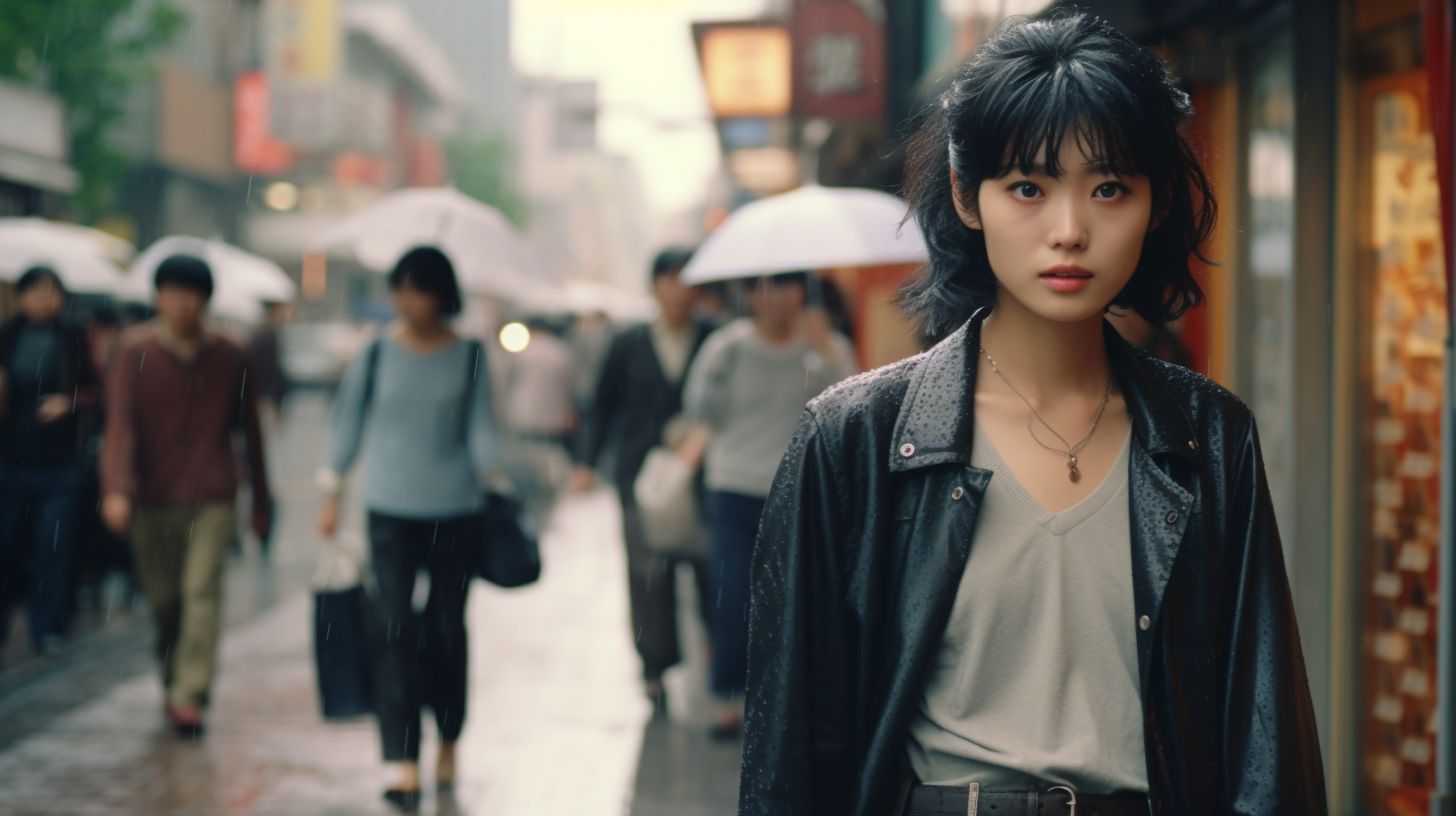 ストリートスナップ　長野県　松本市　1989年03月21日　ファッションモデル　24歳　ストリートスナップ画像