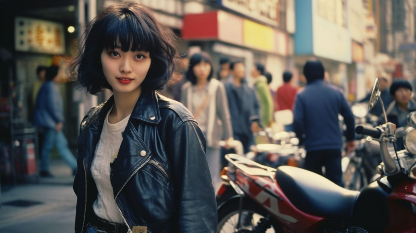 ストリートスナップ　福岡県　宗像市　1987年08月03日　養蚕家　26歳　ストリートスナップ画像