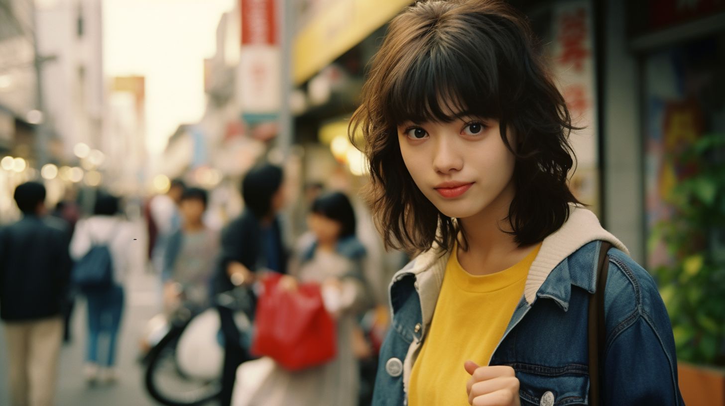ストリートスナップ　愛知県　豊明市　1986年01月02日　給仕人　23歳　ストリートスナップ画像