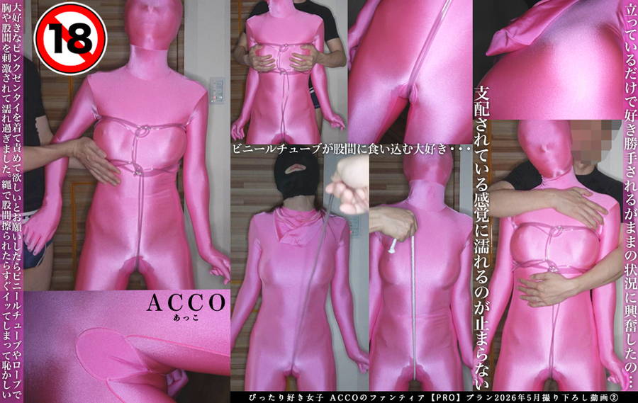 【HD】『ピンクゼンタイで敏感な股間を擦られ何度もイキました』(ACCOの自主制作)　大画像