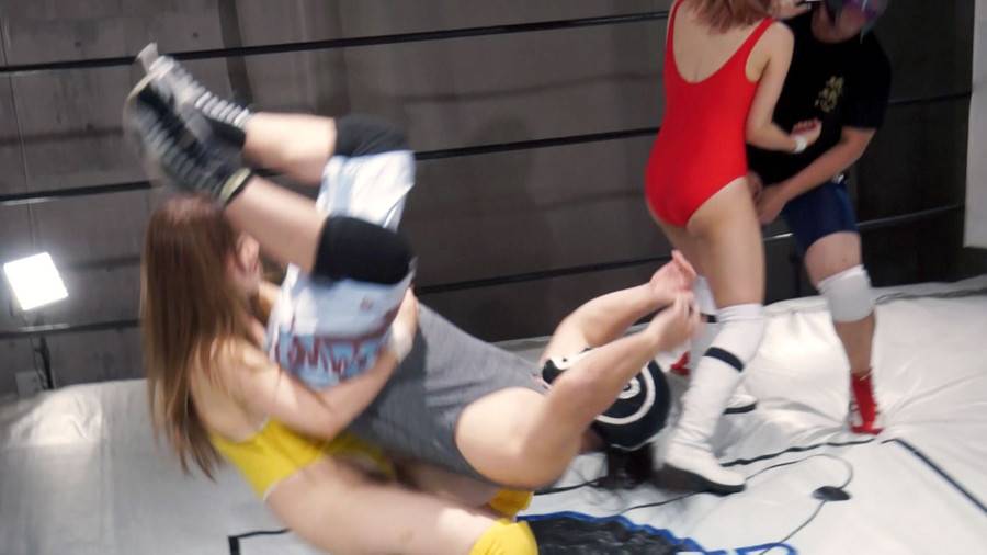 【HD】バトル ファンミーティング開催記念 スペシャルMIX男女混合タッグマッチ YUE&橘@ハム組VS男子レスラー組　サンプル画像10