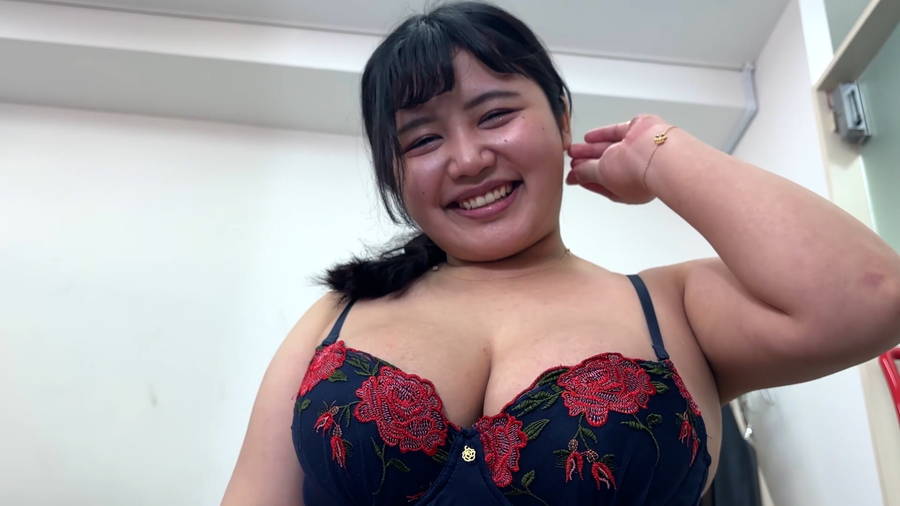 【HD】ハーフ顔のみのりちゃんがM男に濃厚鼻フェラ　サンプル画像08