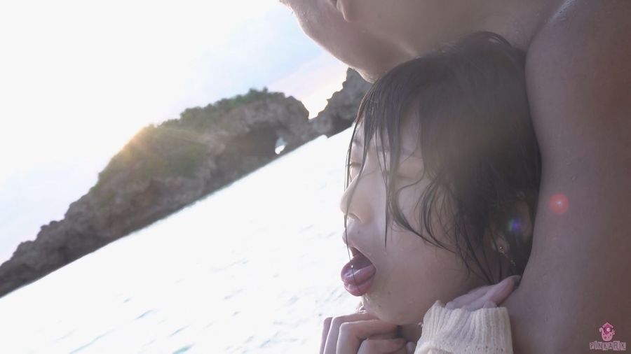 【HD】海岸でビキニ長身の彼女を首絞め落とし!　サンプル画像09