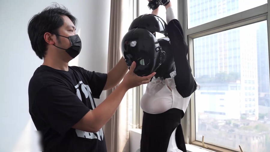【HD】生贄：好き放題される覆面巨乳メイド　サンプル画像05
