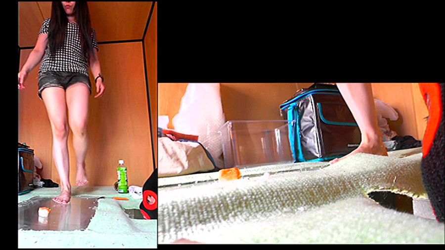 【前編】美希ハイヒールで踏んだ寿司を「完食ドレイ」に食べさせる!　サンプル画像03