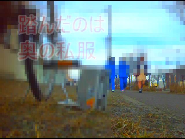 【復刻版】ハイソックスとローファーそして自転車のタイヤがザリガニを踏み潰す!(後編)　サンプル画像08