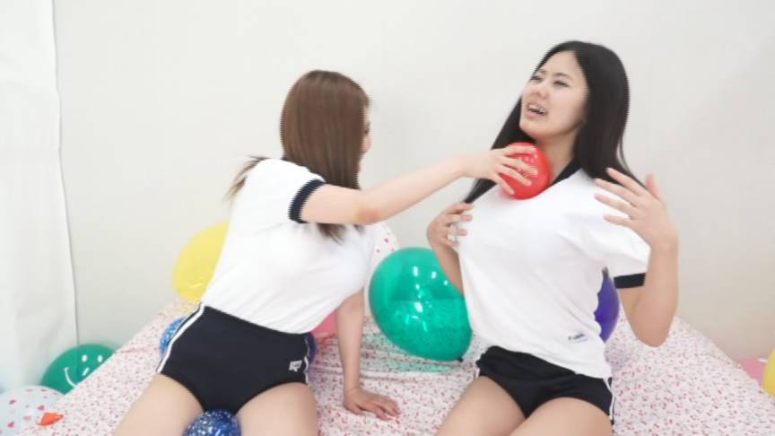 ブニュ?ン!! 女の子2人で風船つぶしっこ 2 サンプル画像08