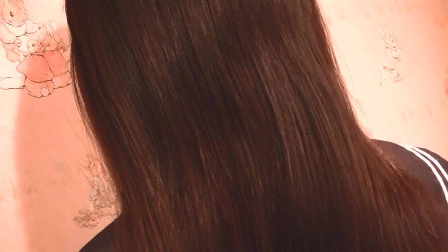 ロングヘアで髪コキ、髪フェラ、髪射精　vol.03　サンプル画像09