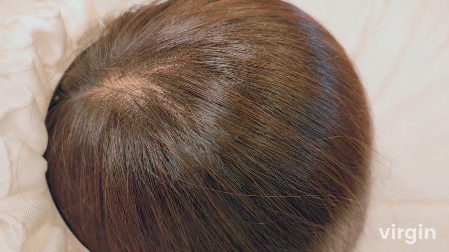 美髪ロングアニオタまいひめ　初めての髪コキ髪射　サンプル画像04