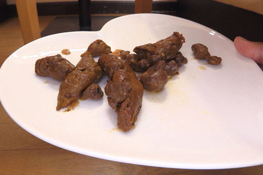 【HD】脱糞メイドカフェ ゆいたん特製！肛門ひり出しワクワク・クレープンを召し上がれ　サンプル画像05