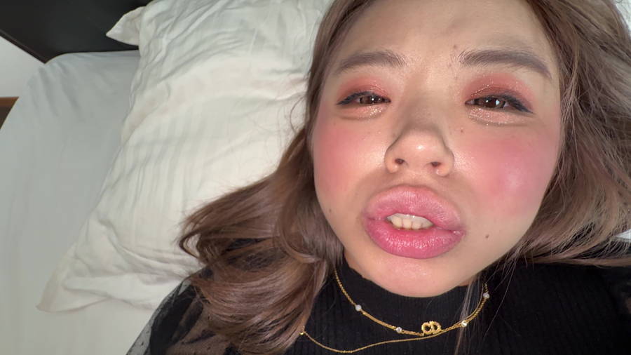【HD】【個人撮影】菊池はるを押し倒して口臭嗅ぎしてみた　サンプル画像05