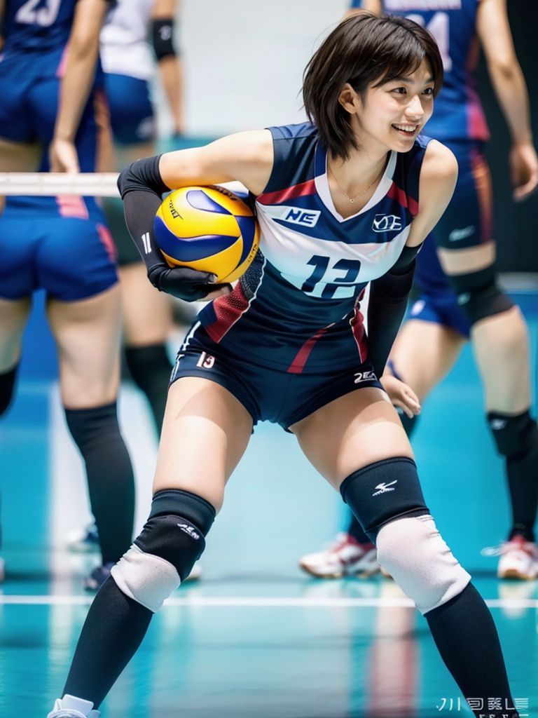 バレーボール　美少女　茨城県　取手市　2024年08月14日　バレーボール　美少女　露出パフォーマンス　画像