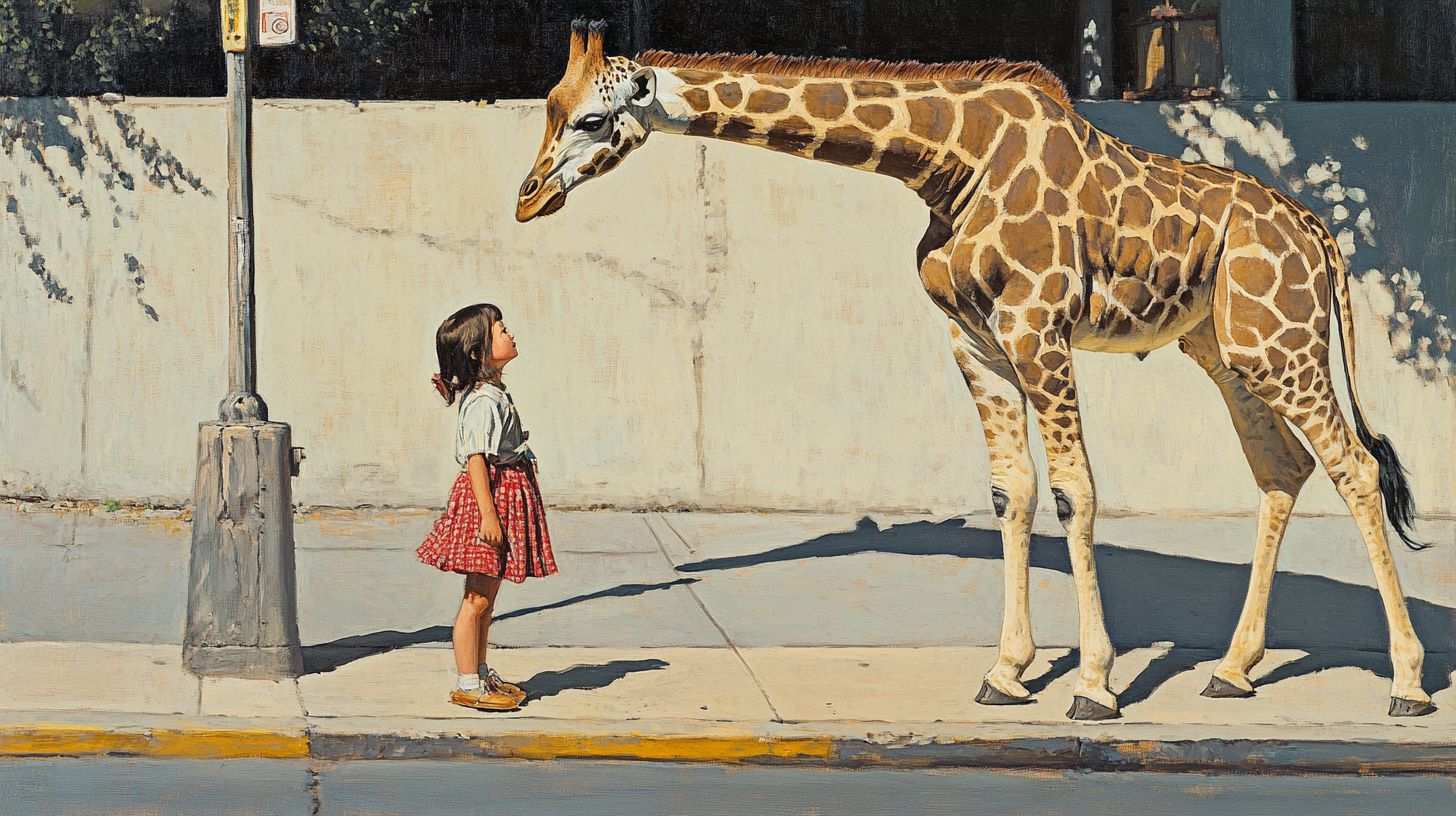 動物と少女　絵画　2024年09月20日　名画　画像