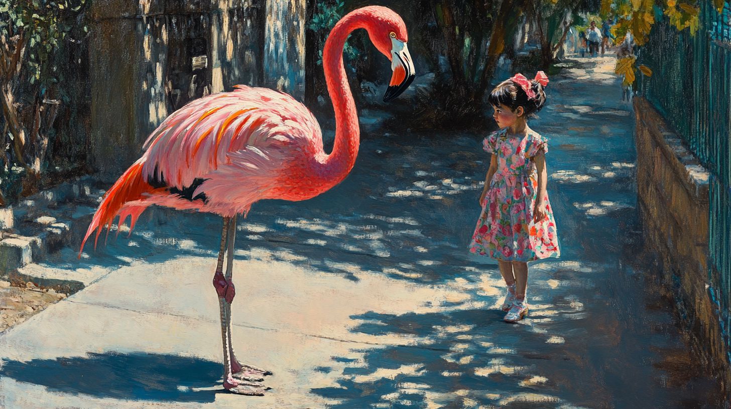 動物と少女　絵画　2025年02月27日　名画　画像