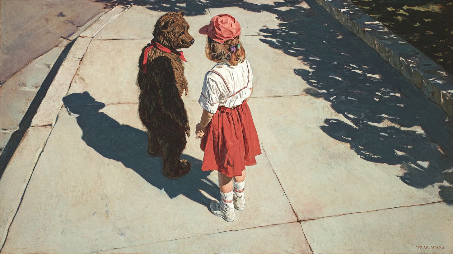 動物と少女　名画　2026年04月24日　アート　画像