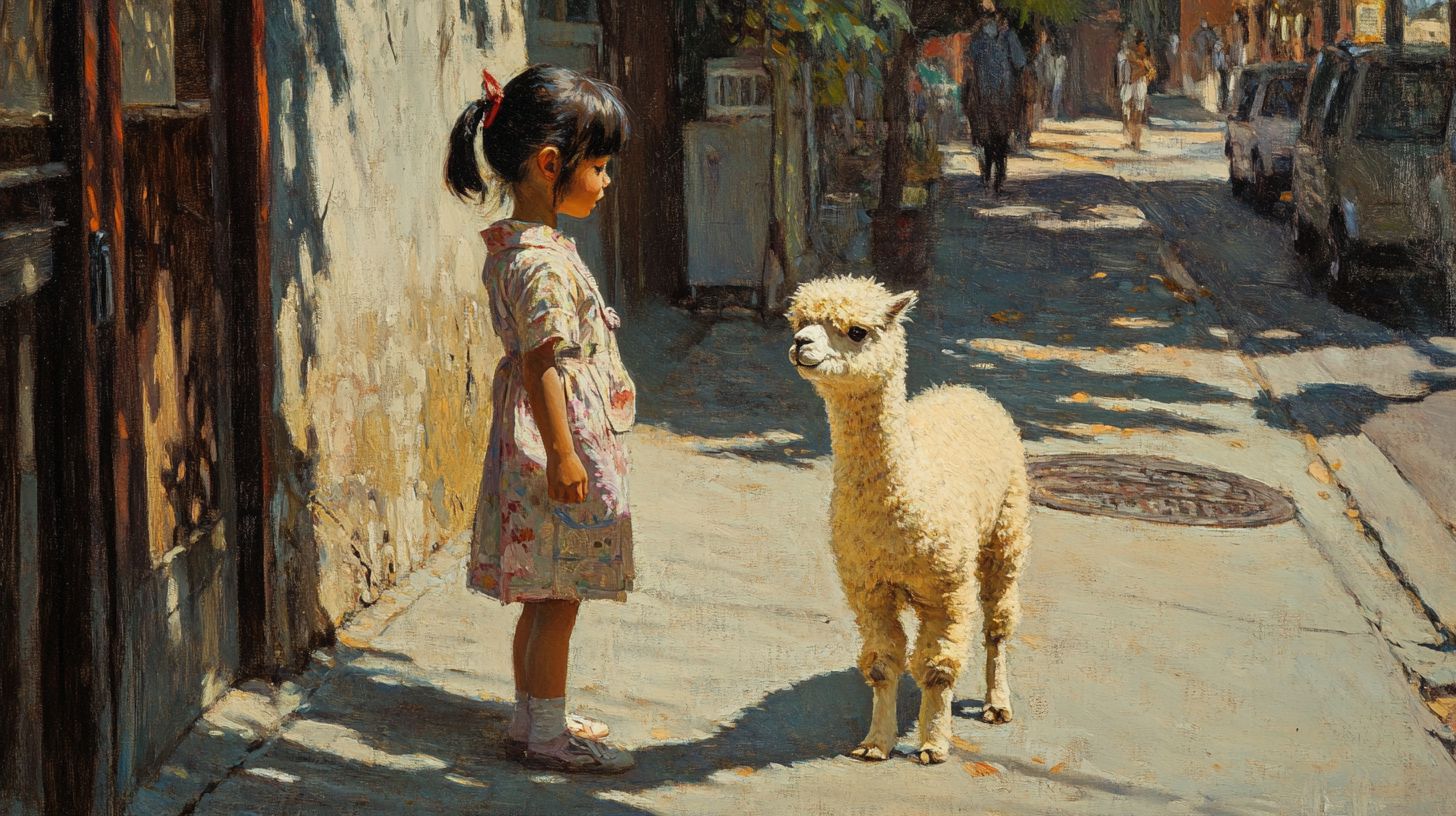 動物と少女　絵画　2026年05月18日　名画　画像