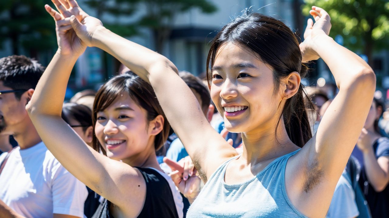 素人女性 腋毛画像 栃木県 日光市 2024年04月17日 素人女性 腋毛画像