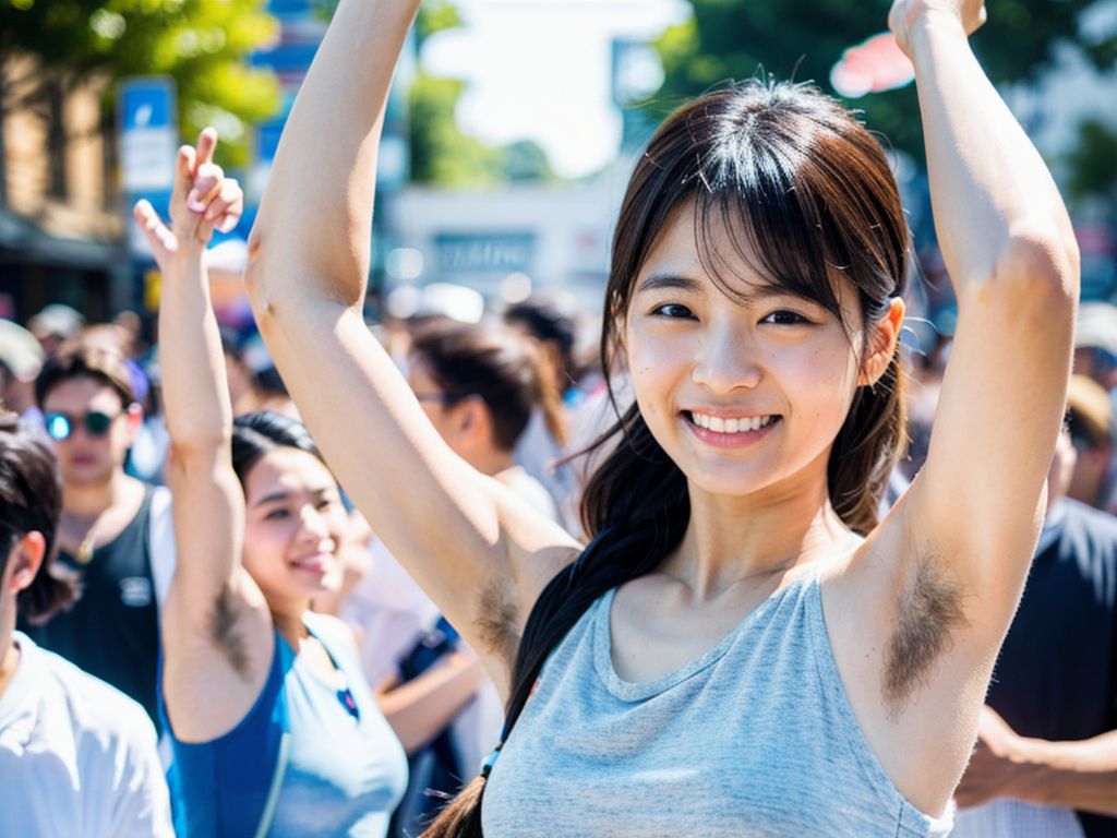 素人女性　腋毛画像　岡山県　岡山市　2024年05月01日　素人女性　腋毛画像