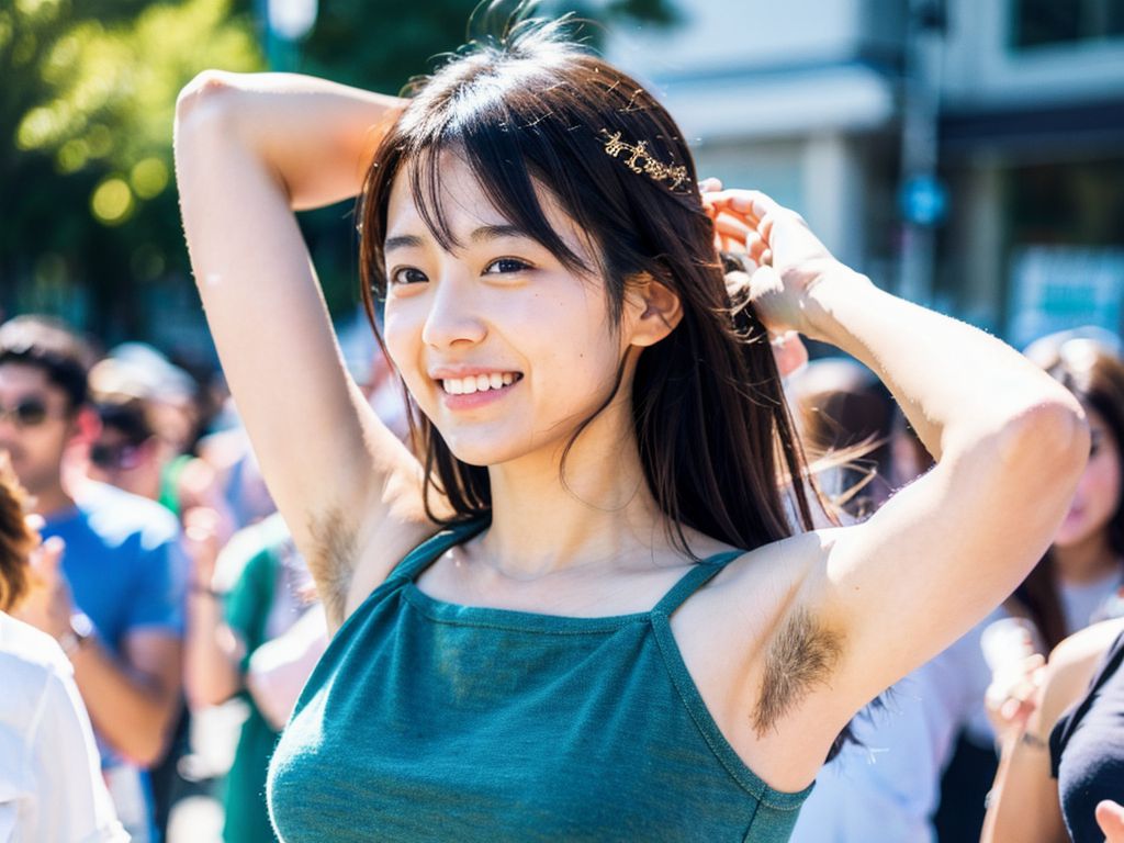 素人女性　腋毛画像　福岡県　北九州市　2024年06月22日　素人女性　腋毛画像