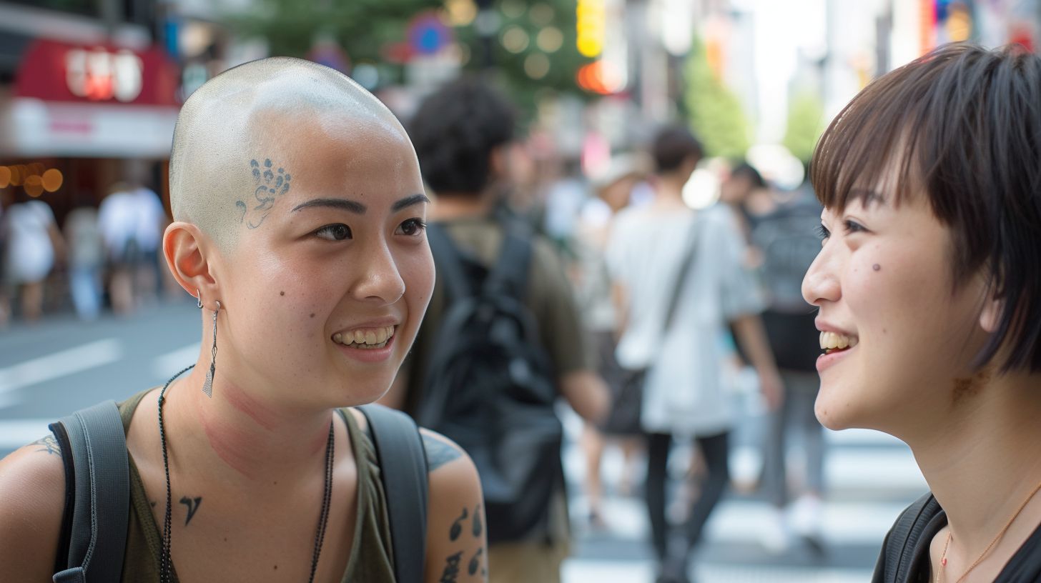 スキンヘッド女子画像　東京都　あきる野市　2024年05月14日　スキンヘッド女子　坊主女子　画像