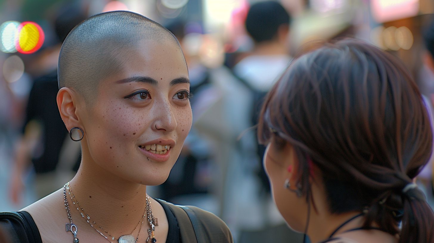 スキンヘッド女子画像　群馬県　前橋市　2025年02月08日　スキンヘッド女子　坊主女子　画像