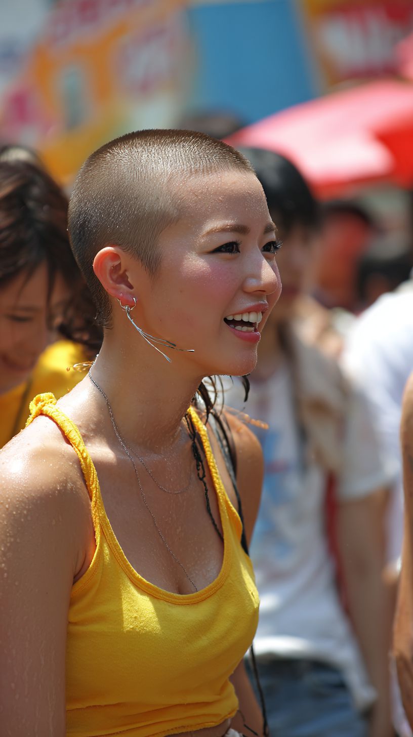 スキンヘッド女子画像　岐阜県　羽島市　2026年01月23日　スキンヘッド女子　坊主女子　画像