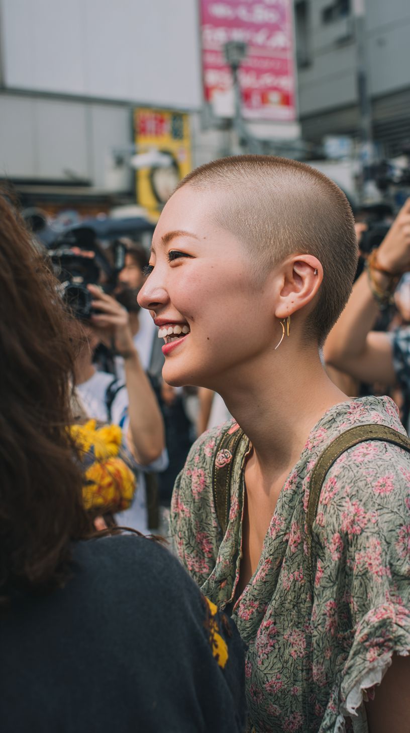 スキンヘッド女子画像　愛知県　西尾市　2026年02月20日　スキンヘッド女子　坊主女子　画像