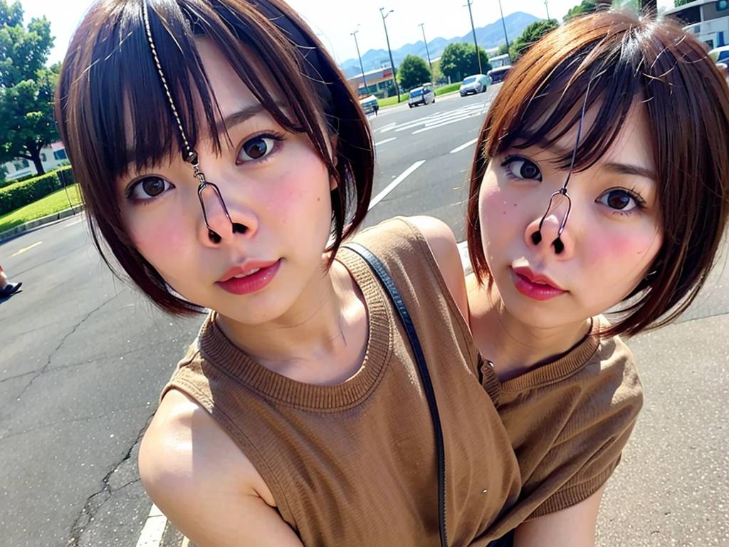 鼻フック　長野県　飯田市　豚ヅラ画像