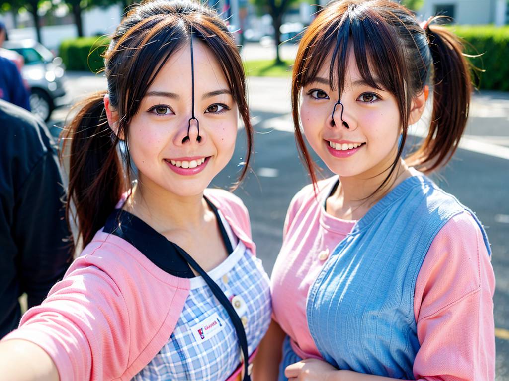 鼻フック　大分県　宇佐市　豚ヅラ画像