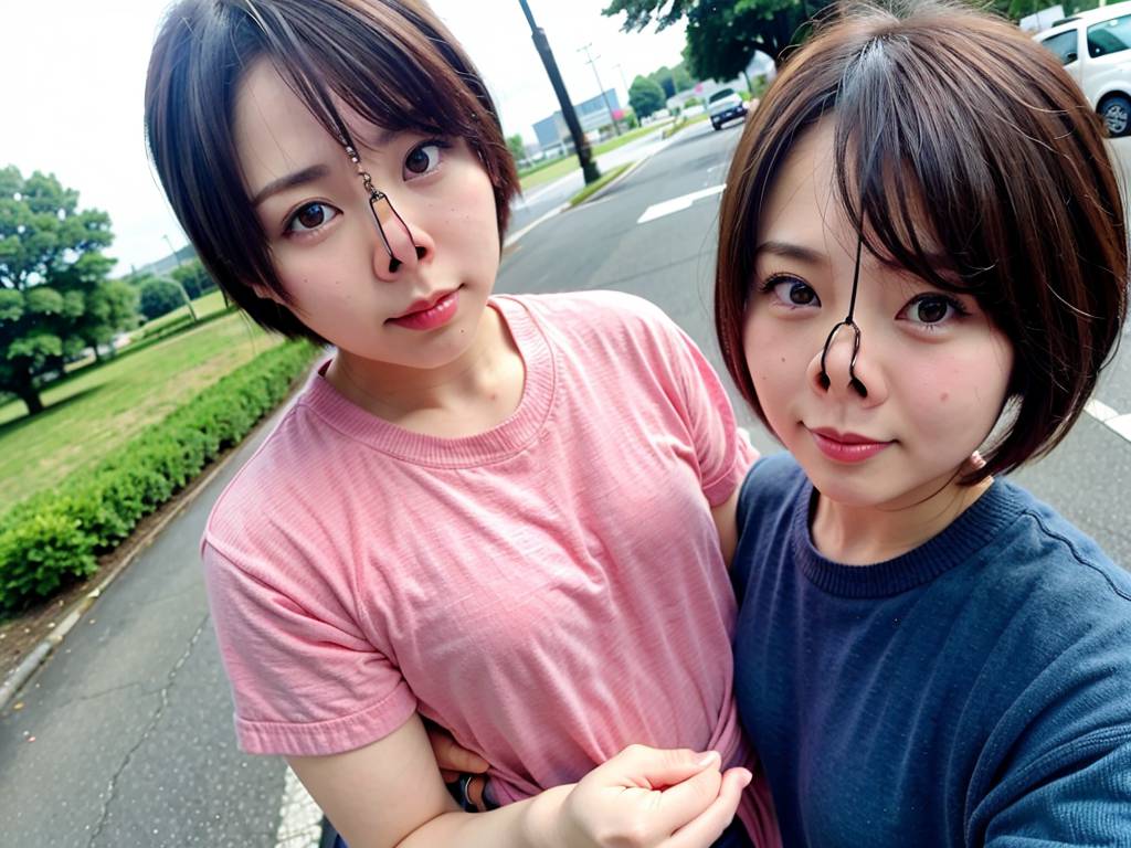 鼻フック　和歌山県　岩出市　豚ヅラ画像