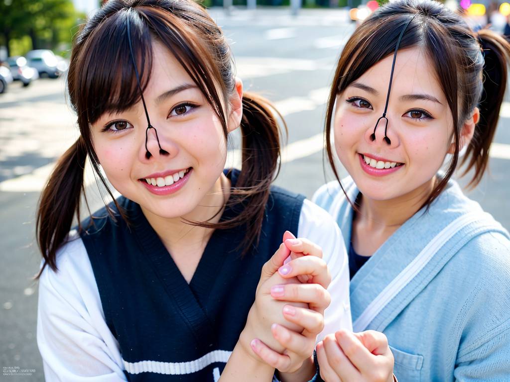 鼻フック　大阪府　摂津市　豚ヅラ画像