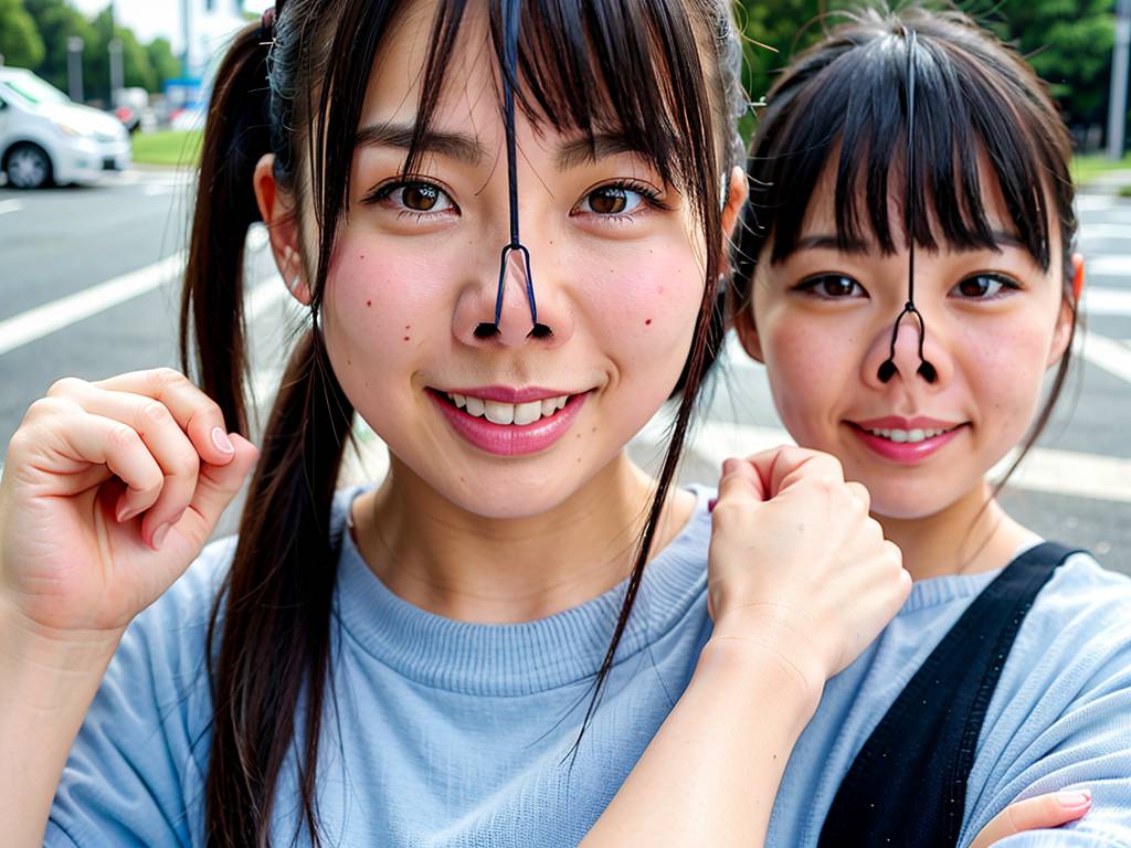 鼻フック　愛知県　名古屋市　豚鼻画像
