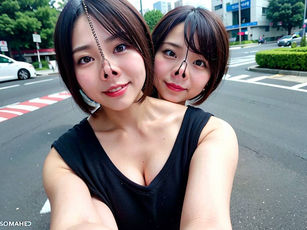 鼻フック　愛媛県　新居浜市　豚ヅラ画像