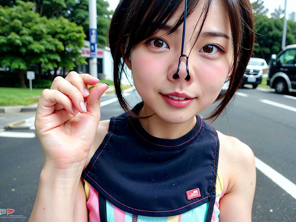 鼻フック　愛知県　北名古屋市　豚ヅラ画像