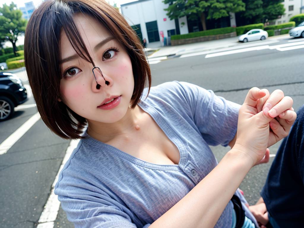 鼻フック　愛媛県　宇和島市　豚ヅラ画像