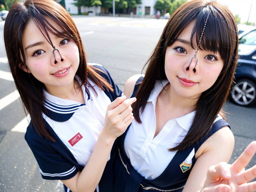 鼻フック　愛知県　小牧市　豚ヅラ画像