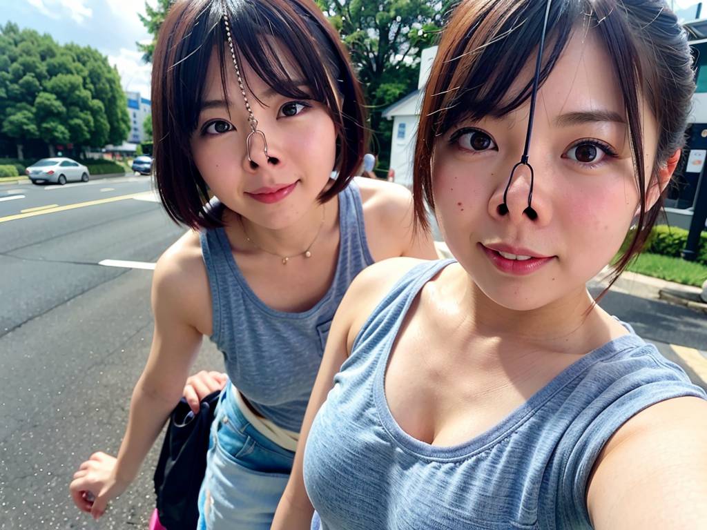 鼻フック　大阪府　堺市　豚鼻画像