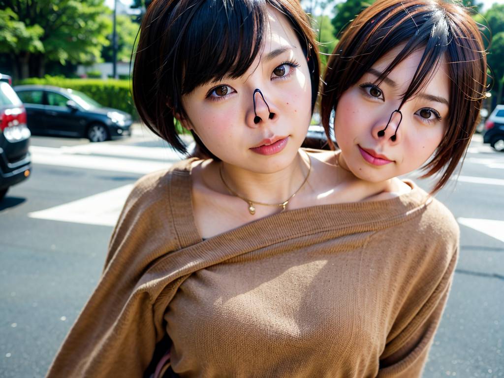 鼻フック　群馬県　桐生市　豚ヅラ画像