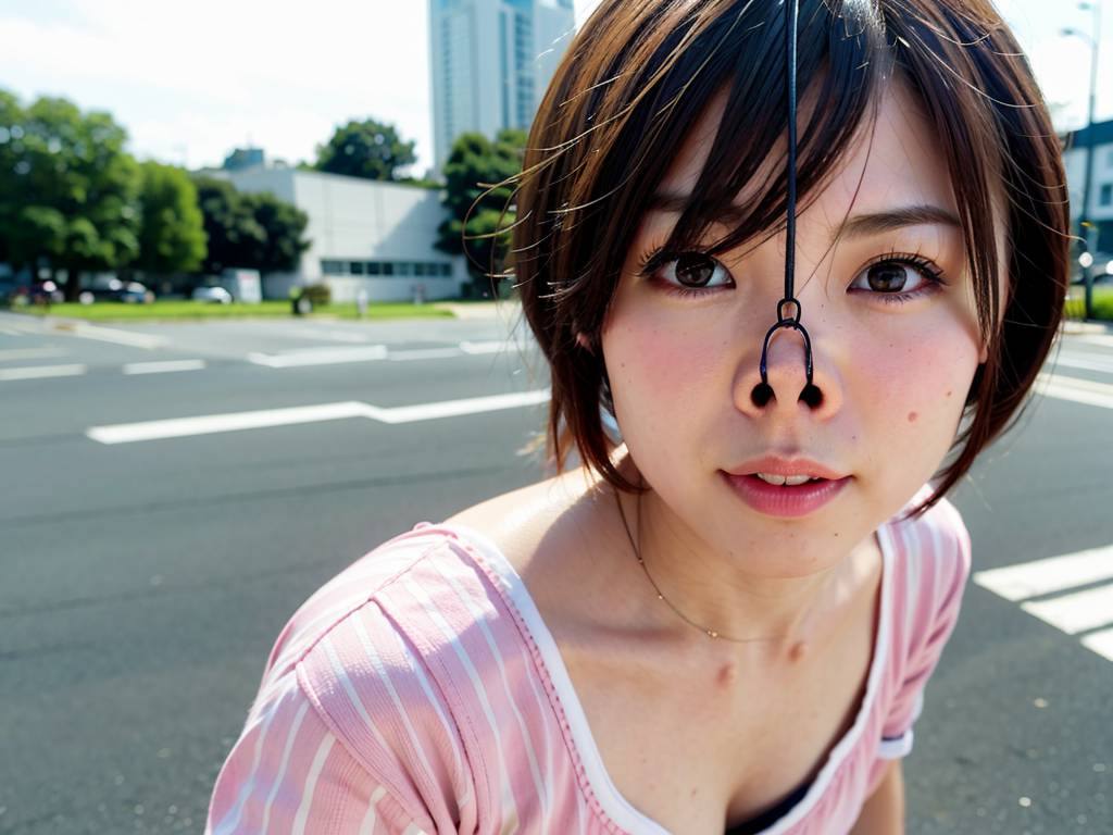 鼻フック　神奈川県　茅ヶ崎市　豚鼻画像