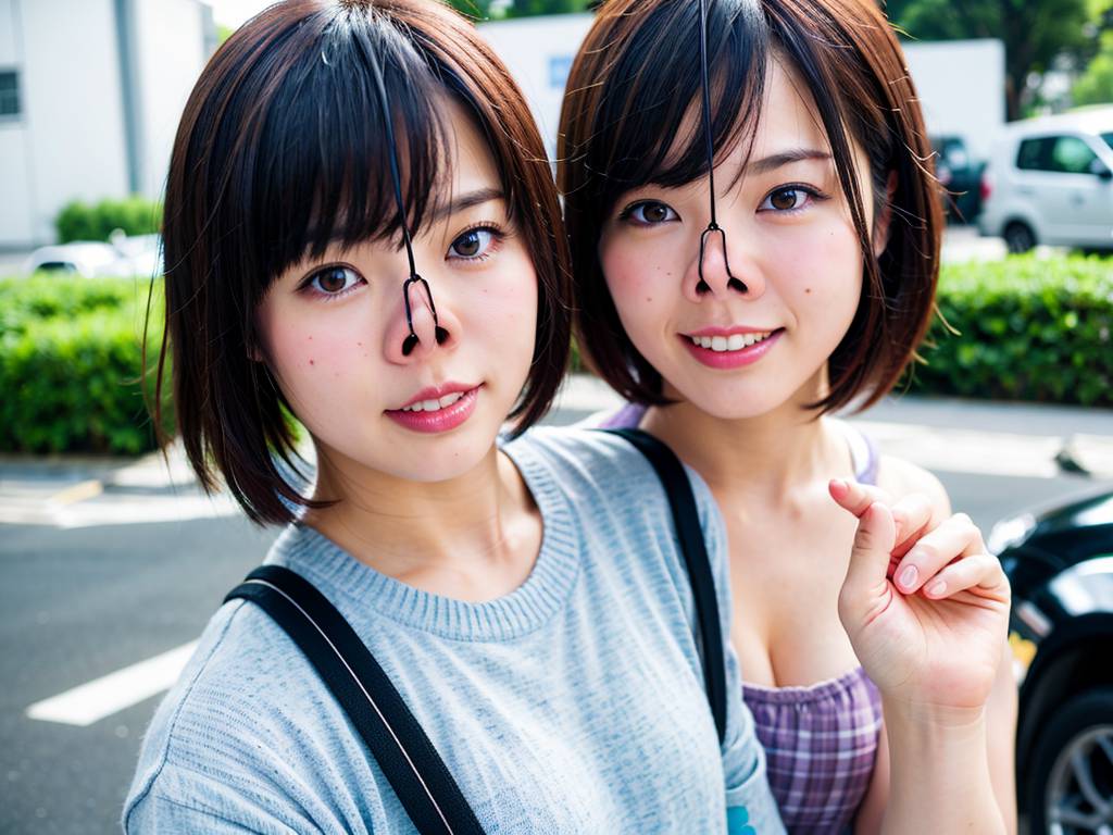 鼻フック　千葉県　成田市　豚ヅラ画像