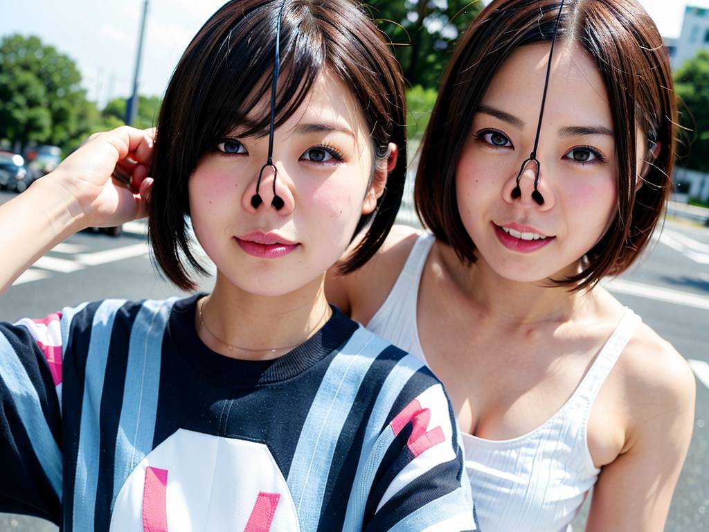 鼻フック　奈良県　香芝市　豚ヅラ画像